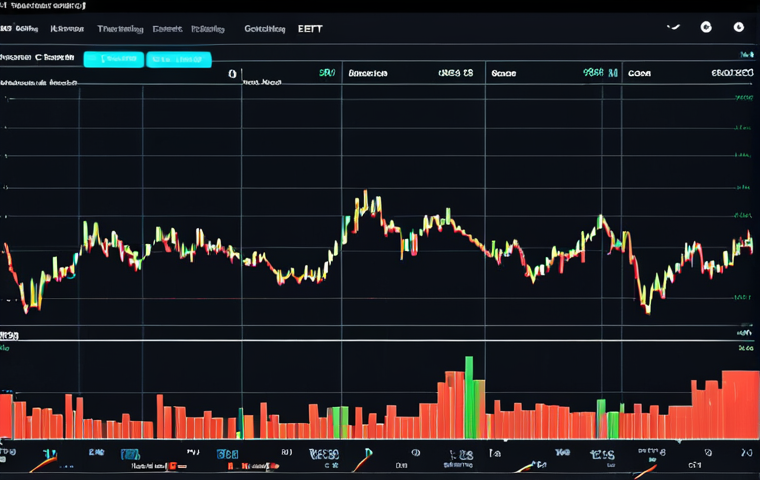A sleek, minimalist digital trading interface displays a simplified ETF investment chart. Below the surface, intricate, glowing mechanisms of gears, algorithms, and subtle, almost imperceptible eroding elements (like tiny, fading coins) symbolize the hidden complexities, costs, and market forces at play. The overall mood is one of an "illusion of simplicity" giving way to profound underlying complexity. Modern, high-detail digital art with cinematic lighting.