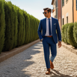 Home 13 저비용 인덱스 투자로 안정적인 수익 내기 - 5%) clearly visible. A calm, well-dressed Italian individual (30s-50s) is walking effortlessly down ...